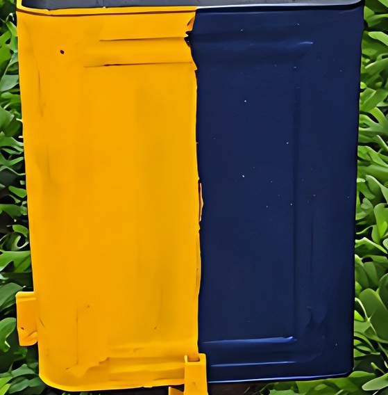 Close-up of sticky trap surface